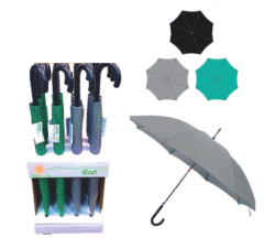 Dash Umbrellas - 23" Gents, With Free Display