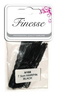 Finesse Waved Hair Pins Black