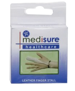 **DISCONTINUED** Medisure Stall Finger Leather - Xl *10% OFF