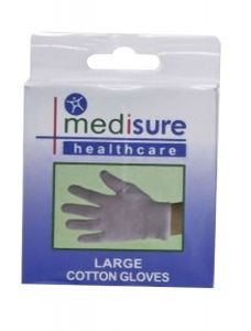 **DISCONTINUED** MEDISURE COTTON GLOVES - S
