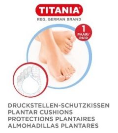 **DISCONTINUED** TITANIA PLANTAR CUSHIONS FOR BALL OF FOOT