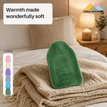 Life Hot Water Bottle + Fur Cover - Asstd Colours **BEST-SELLER**