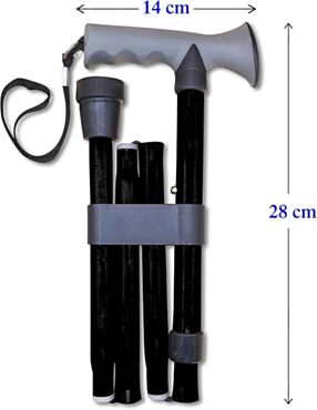 LIFE HEALTHCARE WALKING STICK GEL GRIP - BLACK