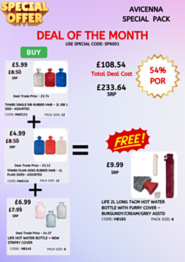 Avicenna Members Hot Water Bottles Offer