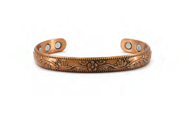 Copper Magnetic Bracelet - patterned