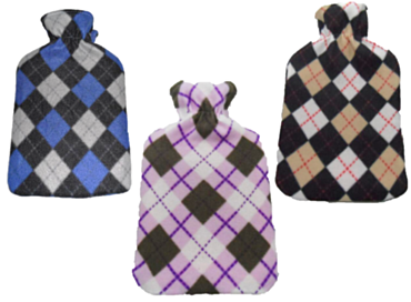 Life Hot Water Bottle + Tartan Fleece Cover