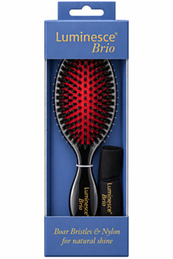 Luminesce Brio Boar Bristles & Nylon Brush Black