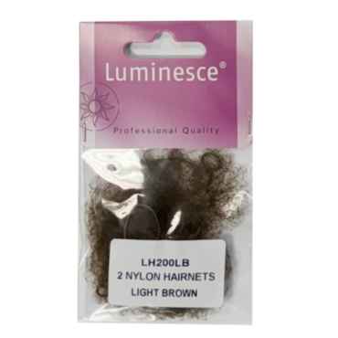 Luminesce hairnets - light brown 2pk *WAS F200LB*