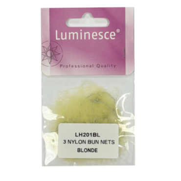Luminesce bun nets - blonde 3pk *WAS F201BL*