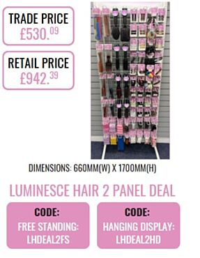 Luminesce Haircare 2 Panel Floor Stand Deal