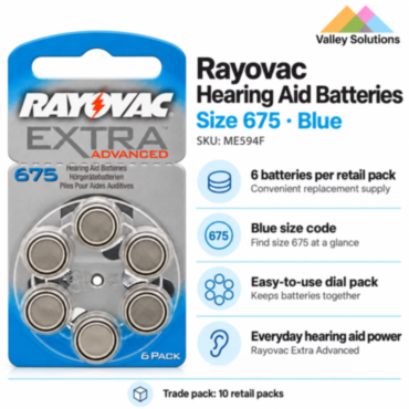 Rayovac Hearing Aid Batteries- No 675