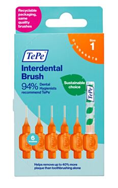 Tepe Interdental Brushes Size 1 - Orange 0.45M