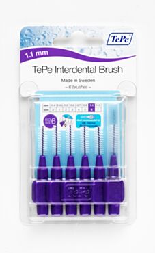Tepe Interdental Brushes Size 6 - Purple 1.1mm