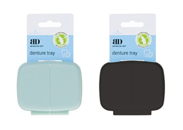 Denture Bowl - Hinged Lid