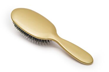 Large Mixed Bristle Brush Gold