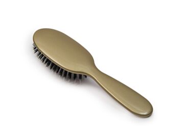 Small Mixed Bristle Brush Gold