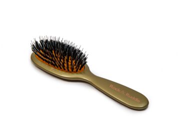 Small Mixed Bristle Brush Gold