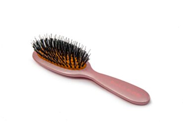 Small Mixed Bristle Brush Rose Gold