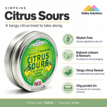 *NEW* Simpkins Sour Citrus Balls 50g