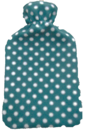 Life Hot Water Bottle + Polka Dot Fleece Cover