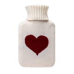 THWBS Small Knitted Collection - Cream With Maroon Heart