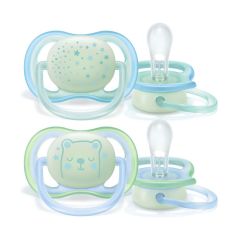 *New* Avent Air Night Boy Soothers 0-6M