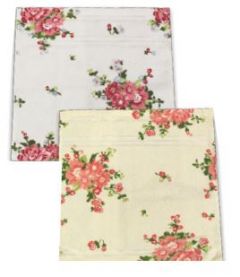 Face Flannels - Floral White/Cream Assorted