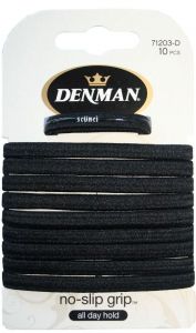 Denman 10 Pk Ns Elastics Black
