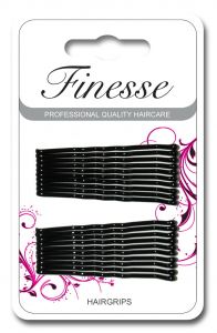 Finesse Hairgrips - Black 4.5cm