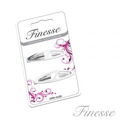 **DISCONTINUED**  [6] FINESSE SILVER HAIRSLIDES
