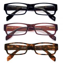 Readyspex Reading Glasses- 3.50 Gents Plastic 3 Colours