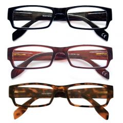 Readyspex Reading Glasses-1.25 Gents Plastic 3 Colours