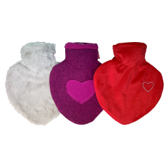 HEARTS COVER 1L HOT WATER BOTTLE