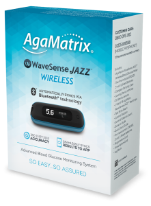 Glucometer Bluetooth Agamatrix Wavesense Wireless Jazz Kit